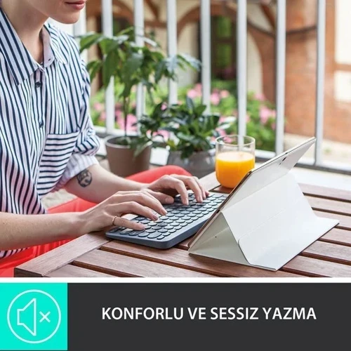Logitech K380 Bluetooth Multimedya Türkçe Q Klavye (Teşhir) - Resim 4