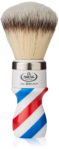 Omega 46806 - Fiber tıraş fırçası "Hi-Brush", mavi, meyvemsi ürün görseli 1