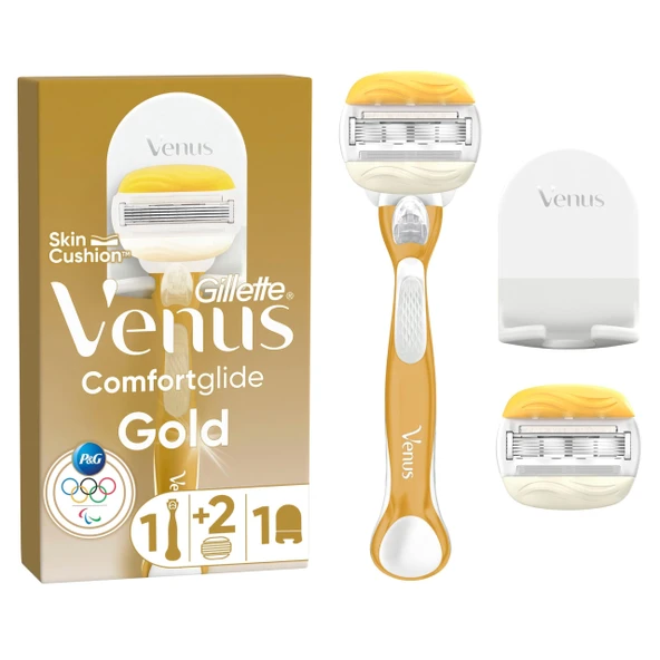 Venus ComfortGlide Hindistan Cevizi Tıraş Makinesi + 2 Bıçak + Duş Askısı ürün görseli 1