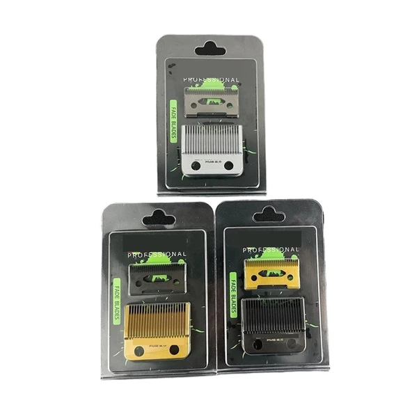 Wedge Fade Blades Yedek Kesme Kafası, Saç Kesme Makinesi, Ultra İnce Bıçaklı Düzeltici, Madeshow ile uyumlu, M5, M5F, M10, R66, R77F, VGR ile uyumlu, V003 (3 adet set bıçak) ürün görseli 1
