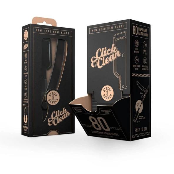 Click & Clean tıraş seti + 80 bıçak - Shop Hair ürün görseli 1