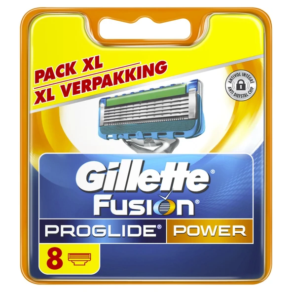 8 Gillette Fusion ProGlide Power Tıraş Bıçağı Yeni ve Orijinal ürün görseli 1