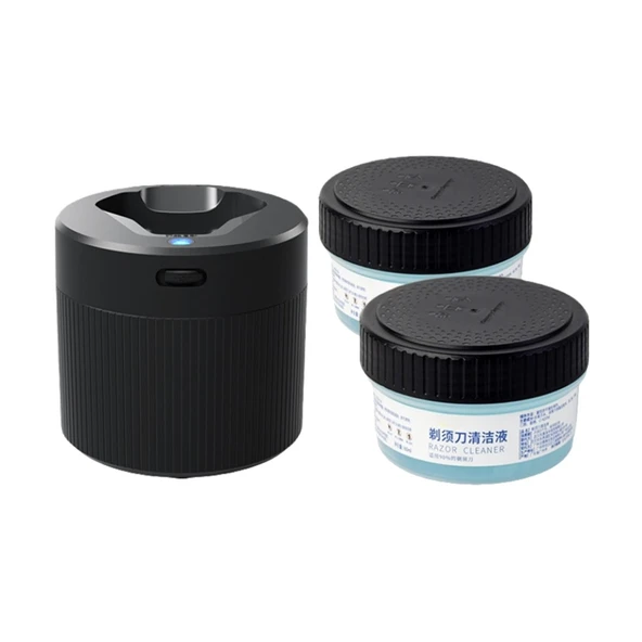 Elektrikli tıraş makineleri için temizleme istasyonu ve temizleme sıvısı. Philips serisi S7837/S7836/S7832/S7618/S7399/S7388(1 adet x2 adet) ile uyumlu ürün görseli 1