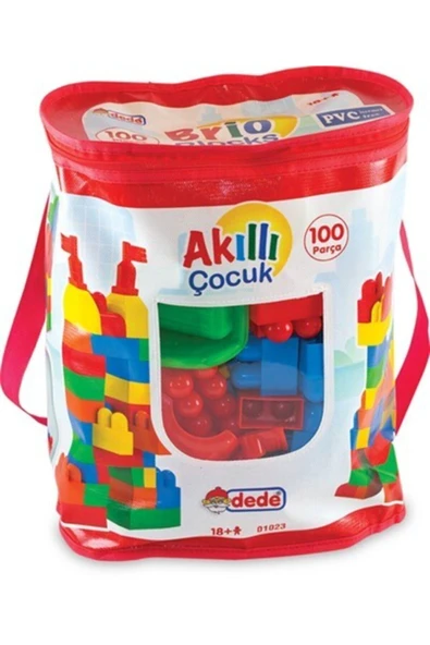 DEDE Akıllı Çocuk Blok (100 Prç.) 01023 ürün görseli 1