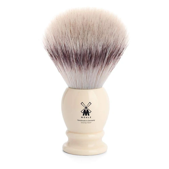 MÜHLE tıraş fırçası, Silvertip Fiber, el yapımı, X-large, değerli reçineden yapılmış sap, siyah ürün görseli 1