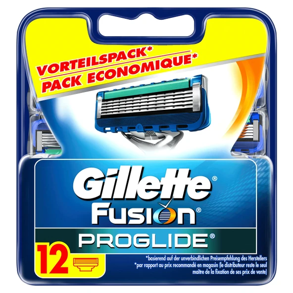 Üretimi durdurulan model Gillette Fusion ProGlide tıraş bıçakları, 12 parça ürün görseli 1