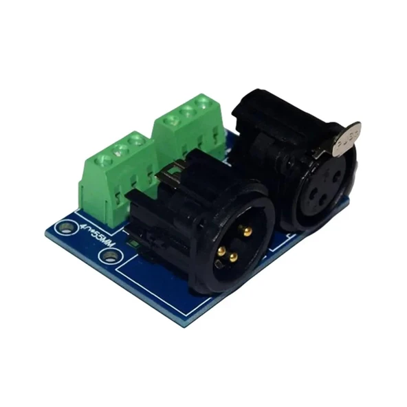 TADZKKIWM XLR 3 Pin LED Terminal Adaptörü 5 Pin XLR3-3P RJ45-3P XLR5-3P ADDR2 Dekoder Aksesuarları Röle Anahtarı Denetleyicisi (XLR3-3P) ürün görseli 1