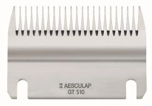 Aesculap GT 510 yedek kesme tarağı, kesme bıçağı, alt bıçak aşağıda ürün görseli 1