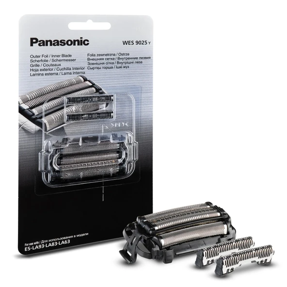 Panasonic WES9025Y1361 Elektrikli Tıraş Makinesi için Yedek Bıçaklar ve Folyo ES-LA93, ES-LA83 ve ES-LA63, Birleşik Paket, 4 Bıçak Sistemi, Gelişmiş Japon Paslanmaz Çelik, Su Geçirmez ürün görseli 1