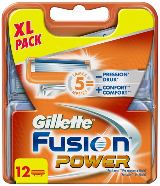 Üretimi durdurulan model Gillette Fusion Power tıraş bıçakları, 12 parça ürün görseli 1