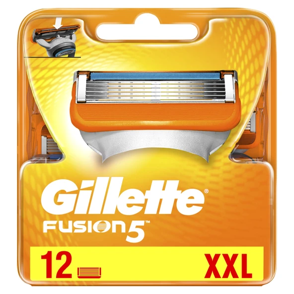 Gillette Fusion Erkek Tıraş Bıçağı, 12'li Paket ürün görseli 1