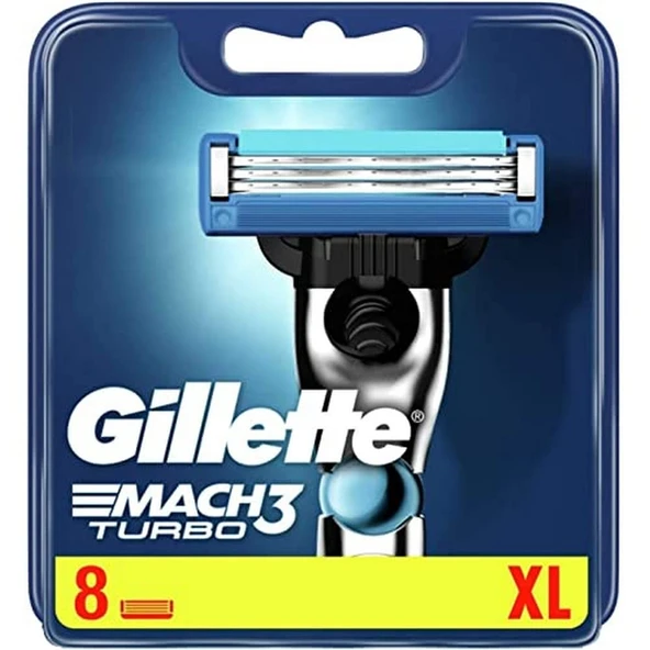 Gillette Match3 - Erkekler için Turbo tıraş bıçakları - 8 parça ürün görseli 1