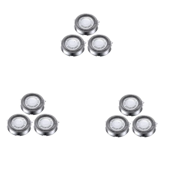 Philips Elektrikli Tıraş Makinesi Serisi 1000, 2000, 3000, 5000, Bıçak Kafası (9 adet) ile uyumlu 3-9 adet SH30/50/52 Tıraş Makinesi Yedek Başlıkları ürün görseli 1