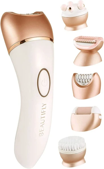 Beautifly B-Beauty Epilatör, Elektrikli Ayak Törpüsü, Vücut Masaj Aleti, Kadın Tıraş Makinesi 5'i 1 arada 400 g ürün görseli 1