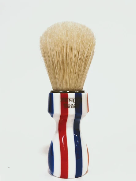 Zenith Barber Pole %100 doğal kıllara sahip tıraş fırçası - Made in Italy ürün görseli 1