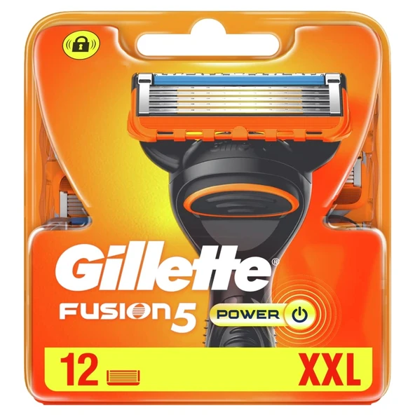 Gillette Tıraş Bıçağı Fusion5 Power 12 adet ürün görseli 1