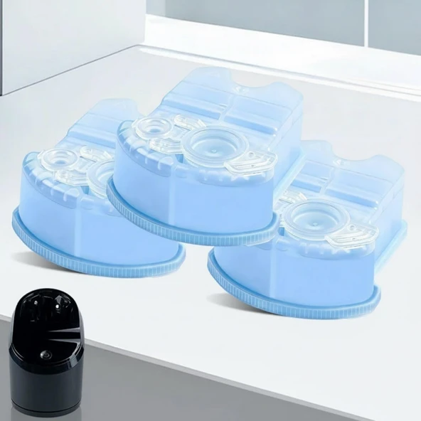 300ml tıraş makinesi temizleme sıvısı. 170 ml CCR2 CCR4 Kartuşları Temizleyin ve Yenileyin. Braun elektrikli tıraş makineleriyle uyumludur (3'LÜ PAKET) ürün görseli 1