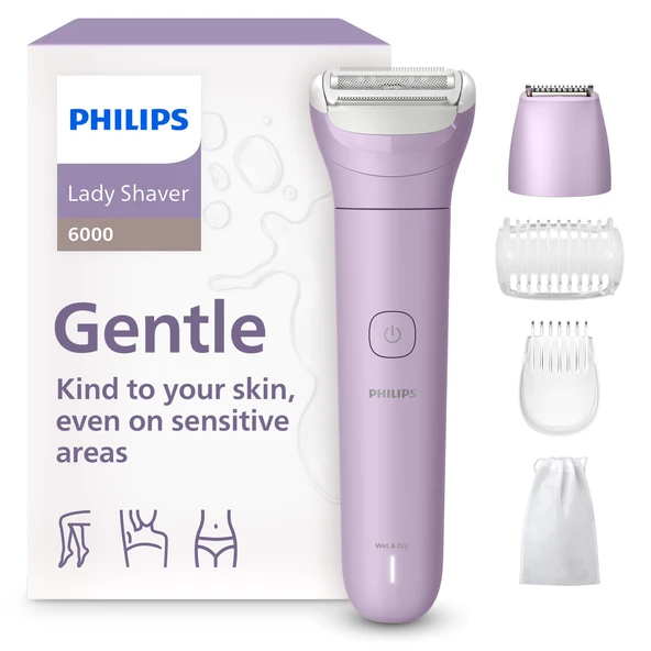 Philips Lady Shaver Series 6000 Kablosuz ıslak ve kuru tıraş makinesi BRL138/00 ürün görseli 1