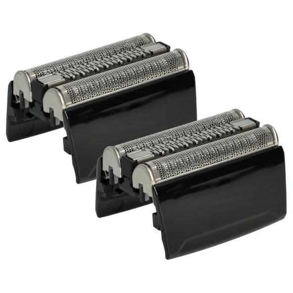 vhbw Braun 52S, 52B için elektrikli tıraş makineleri için 2x tıraş başlıklarının değiştirilmesi, siyah ürün görseli 1