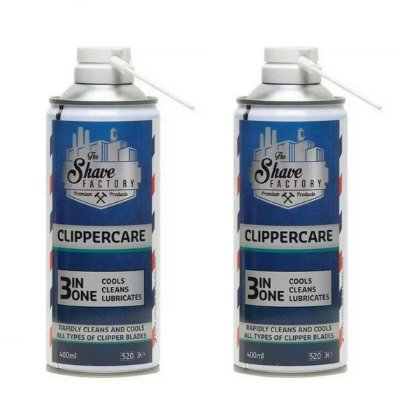 The Shave Factory Clippercare 400ml bıçak spreyi (2 adet) ürün görseli 1