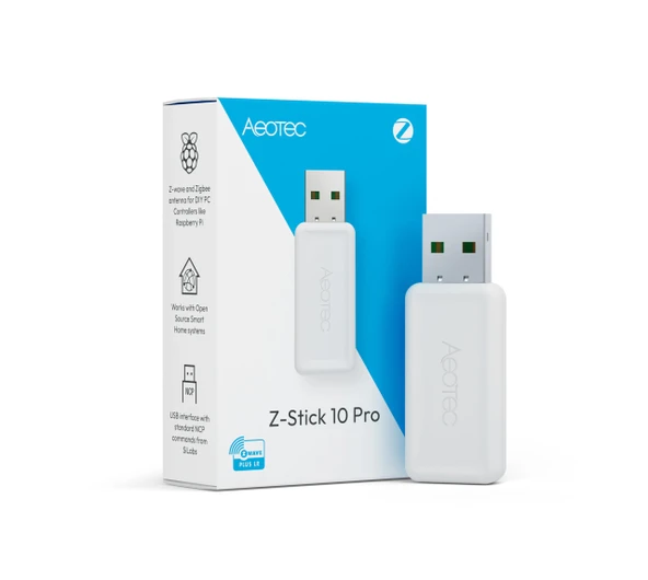 Z-Stick 10 Pro - Zigbee 3.0 ve Z-Wave 800 Serisi USB Adaptörü - HomeAssistant ile çalışır - Zigbee2MQTT - Z-Wave Kontrol Cihazı - Z-Wave Uzun Menzil - 1 mil'e kadar kablosuz menzil - Bulutsuz ürün görseli 1