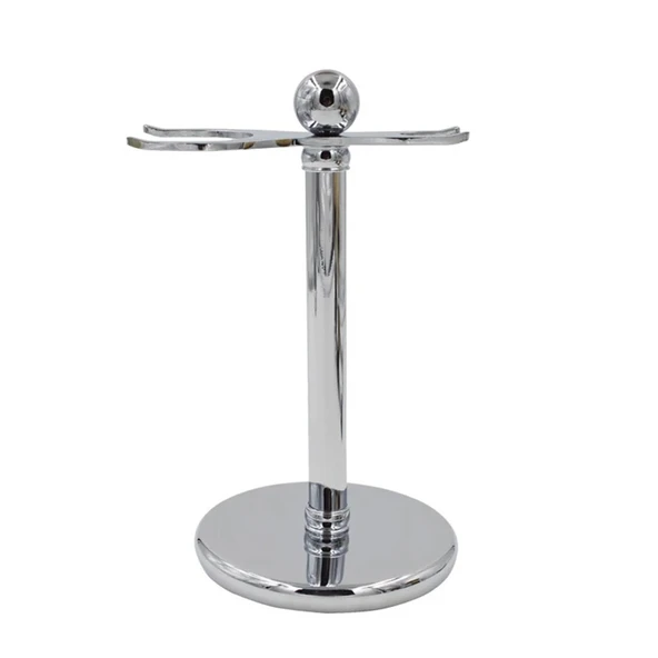 PPQIRU Tıraş Bıçağı Tutucu Fırça Tıraş Standı Lüks Hediyeler için Metal Krom Kaplama Tıraş Aksesuarları (26 mm) ürün görseli 1