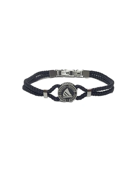 JTSS26BLK1879 PASLANMAZ ÇELİK KİLİT SİYAH MİLAN İP EL YAPIMI ÇELİK YELKENLİ APARATLI UNISEX BİLEKLİK GARANTİLİ KUTULU JANTİ BİLEKLİK ürün görseli 1