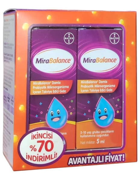Mirabalance Probiyotik Damla 5 ml - 2 Adet ürün görseli 1
