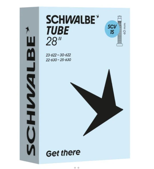 Schwalbe SCV15 Click Valf 60MM 28/700c İç Lastik 28 jant Yol Bisiklet İç Lastiği ince sibop ürün görseli 1