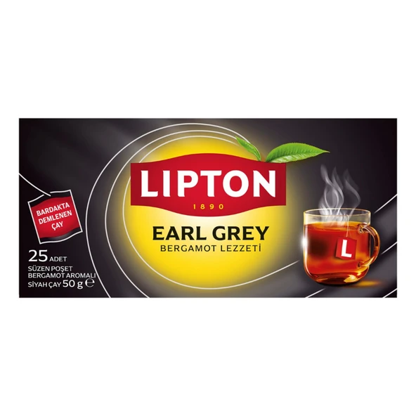 Lipton Bardak Poşet Çay Earl Grey 25'li 50 G (6'li Paket) ürün görseli 1