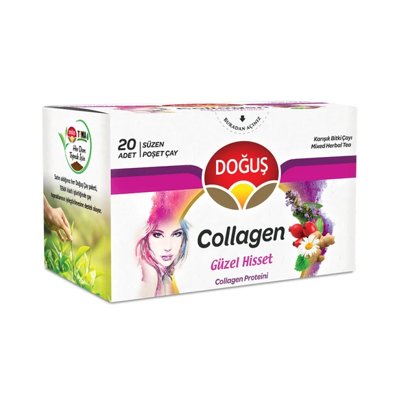 Doğuş Collagen Bitki Çayı 20'li 30 G (6'li Paket) ürün görseli 1