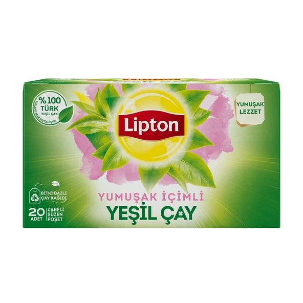 Lipton Yeşil Çay Yumuşak İçimli 20'li 20 G (8'li Paket) ürün görseli 1