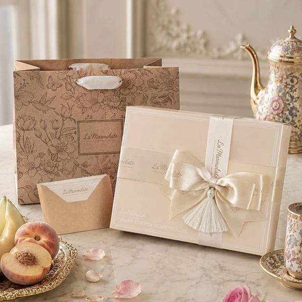 El Yapımı Fransız Makaronu 24'lü 4 Lezzetli Premium Hediye Kutusu Seti Set No 2 ürün görseli 1