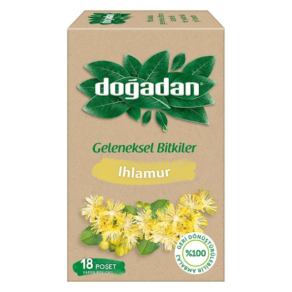 Doğadan Ihlamurlu Karışık Bitki Çayı 18'li 29 G (6'li Paket) ürün görseli 1