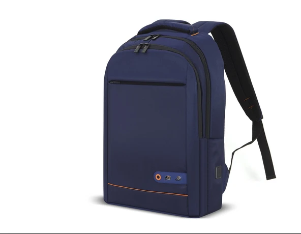 Office 15.6 Inç Usb Notebook Sırt Çantası Lacivert MCC006BL ürün görseli 1