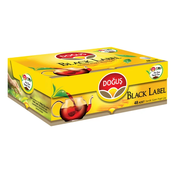 Doğuş Black Label Demlik Poşet Çay 48'li 153 G (7'li Paket) ürün görseli 1