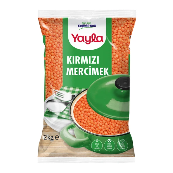 Yayla Kırmızı Mercimek 2 Kg (4'li Paket) ürün görseli 1
