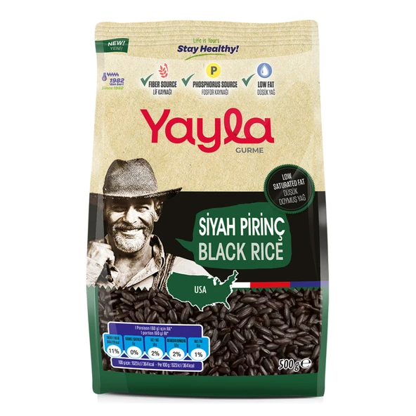 Yayla Gurme Siyah Pirinç 500 G (7'li Paket) ürün görseli 1