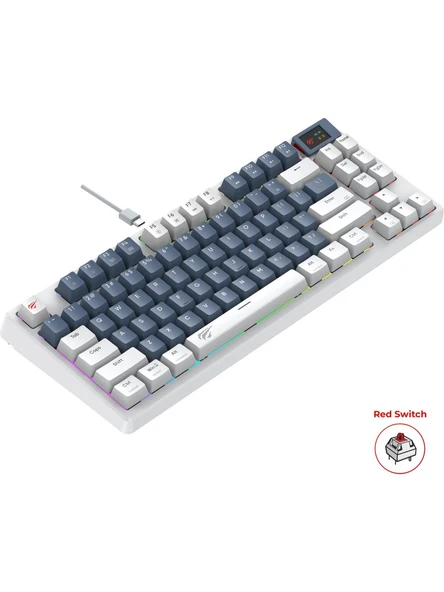 Havit Gamenote KB884L RGB TKL Red Switch Kablolu Mekanik Oyuncu Klavyesi OUTLET TEŞHİR ÜRÜN ürün görseli 1