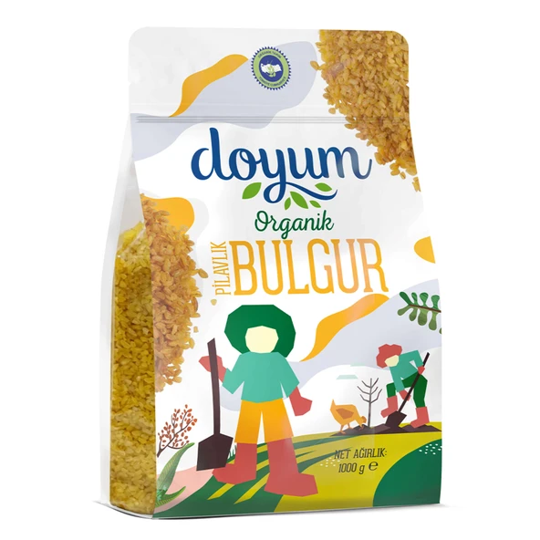 Doyum Organik Pilavlık Bulgur 1 Kg (4'li Paket) ürün görseli 1
