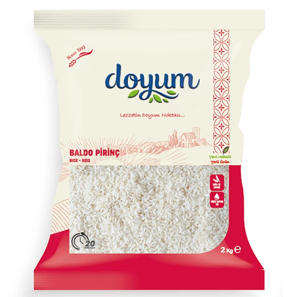 Doyum Baldo Pirinç 2 Kg (6'li Paket) ürün görseli 1