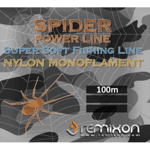 Remixon Spider Serisi 100m Poşet Monofilament Misina  2,50mm ürün görseli 1