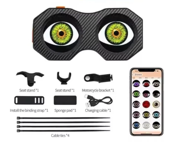 Vona Demon Eye Double Arka Stop Tek Gözlü telefondan yönetmeli bisiklet motosiklet arka stop ürün görseli 1