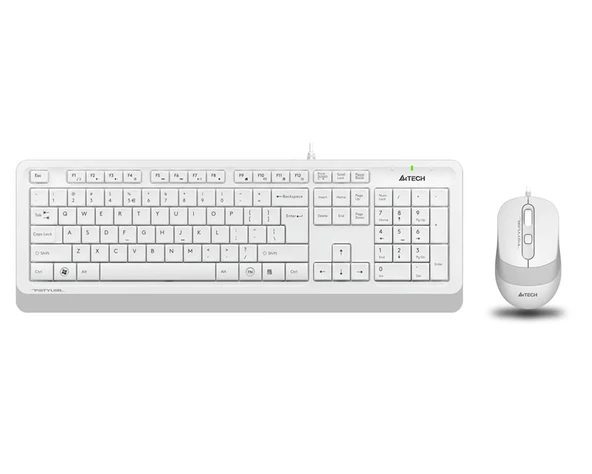A4-Tech Kablolu Set Beyaz (F1010-B) ürün görseli 1