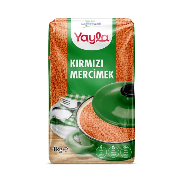 Yayla Kırmızı Mercimek 1 Kg (6'li Paket) ürün görseli 1