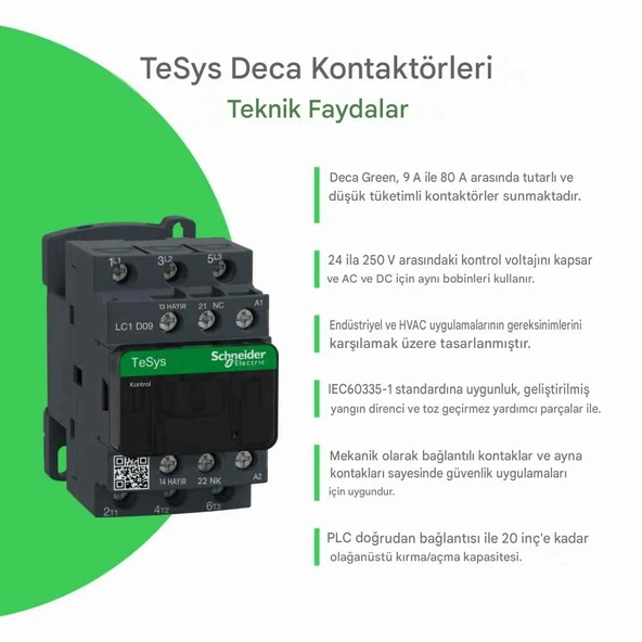 SCHNEİDER 11 KW 24V AC KONTAKTÖR - Resim 9