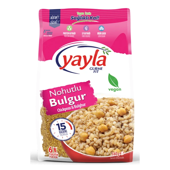Yayla Gurme Fit Nohutlu Bulgur 360 G (6'li Paket) ürün görseli 1