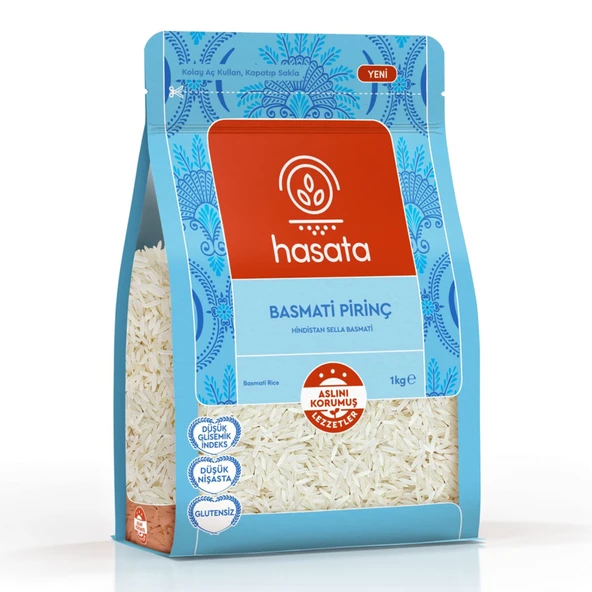 Hasata Basmati Pirinç 1 Kg (8'li Paket) ürün görseli 1