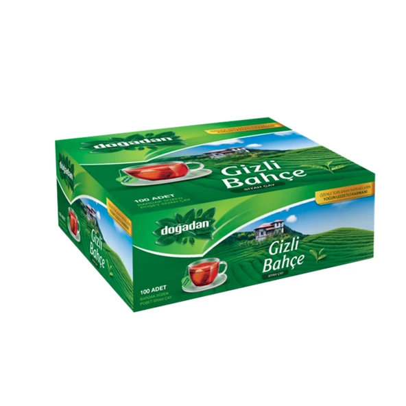 Doğadan Gizli Bahçe Bardak Poşet Çay 100'lü 200 G (5'li Paket) ürün görseli 1