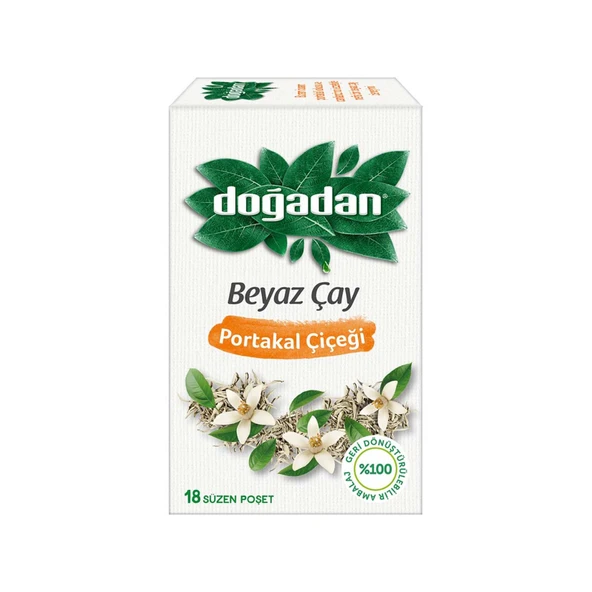 Doğadan Beyaz Çay Portakal Çiçeği 18'li 30.6 G (8'li Paket) ürün görseli 1